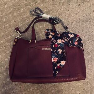 Steve Madden Bparker 2 in 1 Purse Maroon (Brand New)
